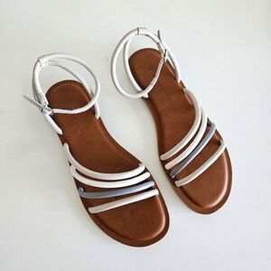 NWOT Toms | Willa Leather Strappy Putty Sandal, Women's 9.5